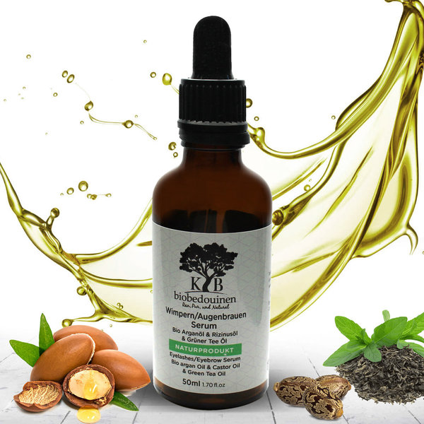 Natural argan oil eyelash serum