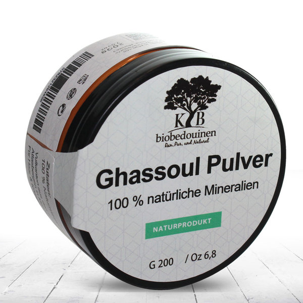 Ghassoul Pulver, Marokkanische Tonerde, Mineralstoffenreich