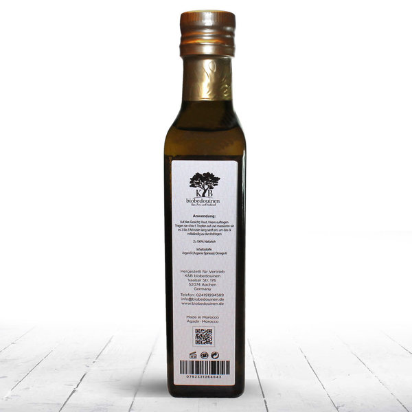 Bio Arganöl körperöl, Haare und Haut Pflege 250 ml