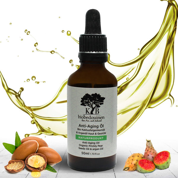 Anti aging Serum from organic prickly pear seed oil & organic argan oil. 100ml