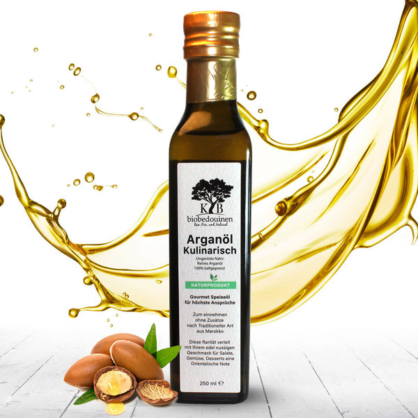 Native argan oil unroasted to take. 250 ml